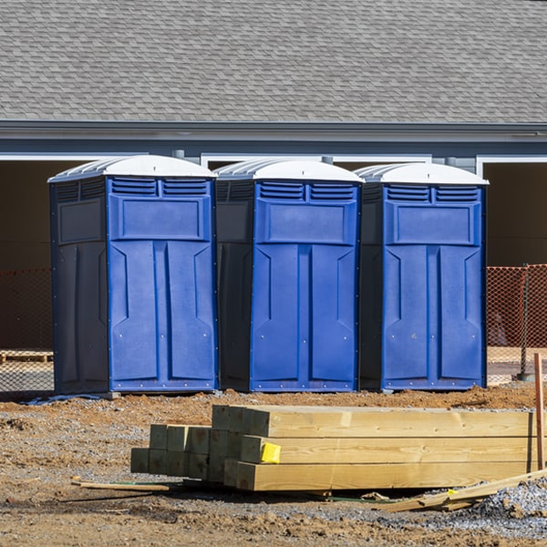 what is the maximum capacity for a single porta potty in Amherst Nebraska